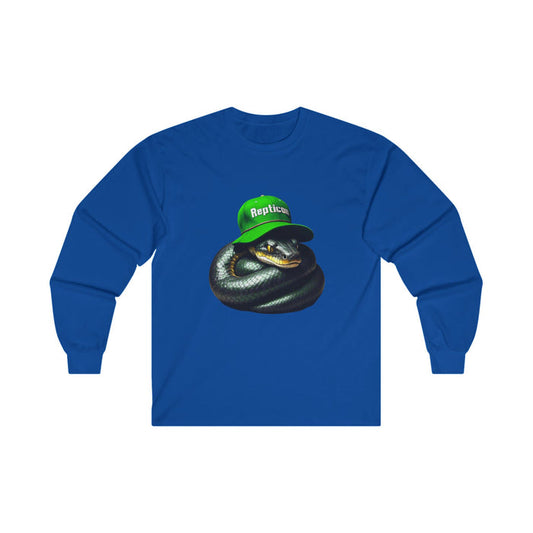 Repticon Unisex Ultra Cotton Long Sleeve Tee w/ Black Snake