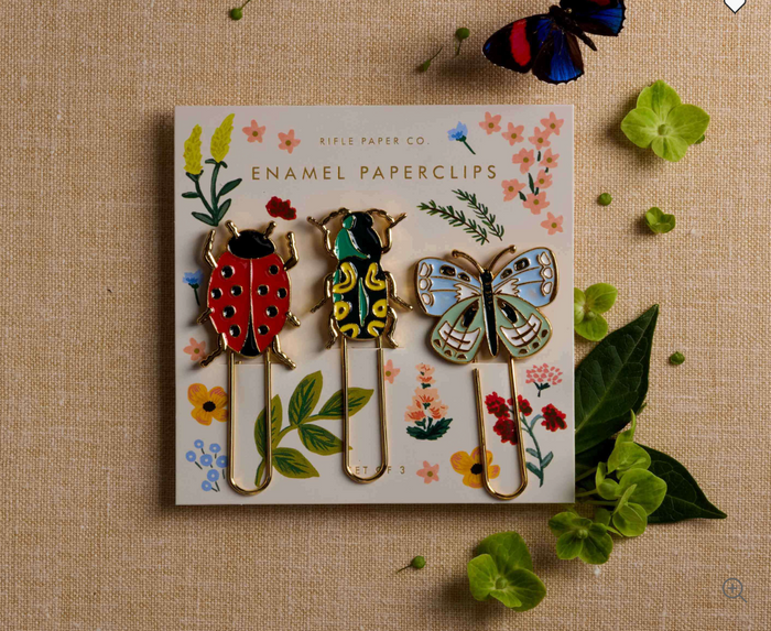 Rifle Paper Paper Clip Set Enamel
