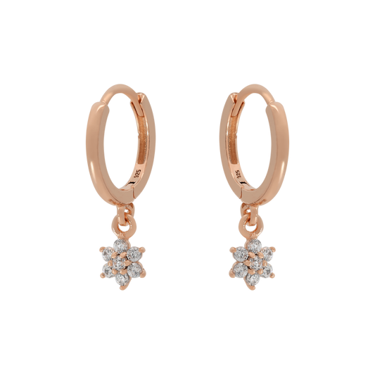 Rose Gold Bloom Huggies Huggie