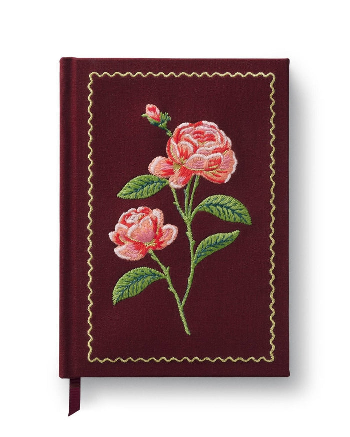 Roses Embroidered Journal