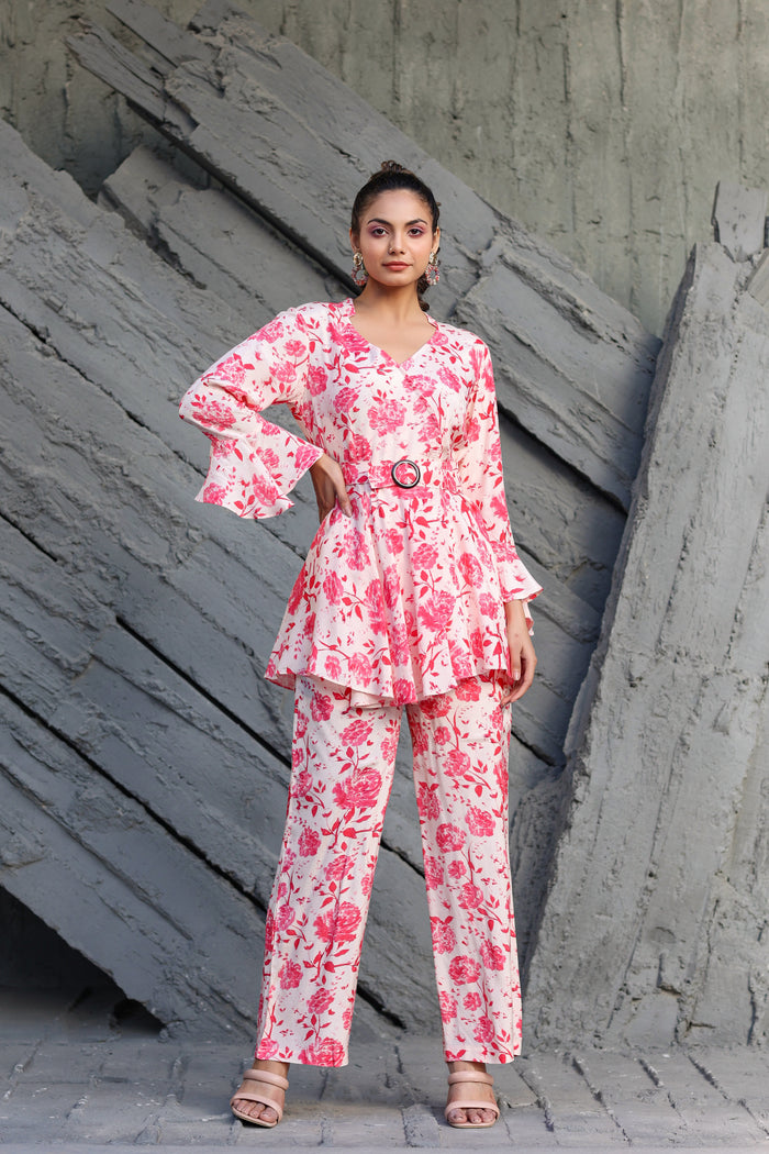 Roses on Russian Silk Co-ord Set