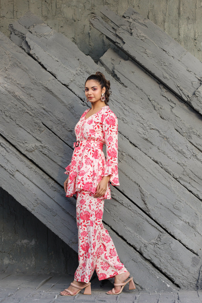Roses on Russian Silk Co-ord Set