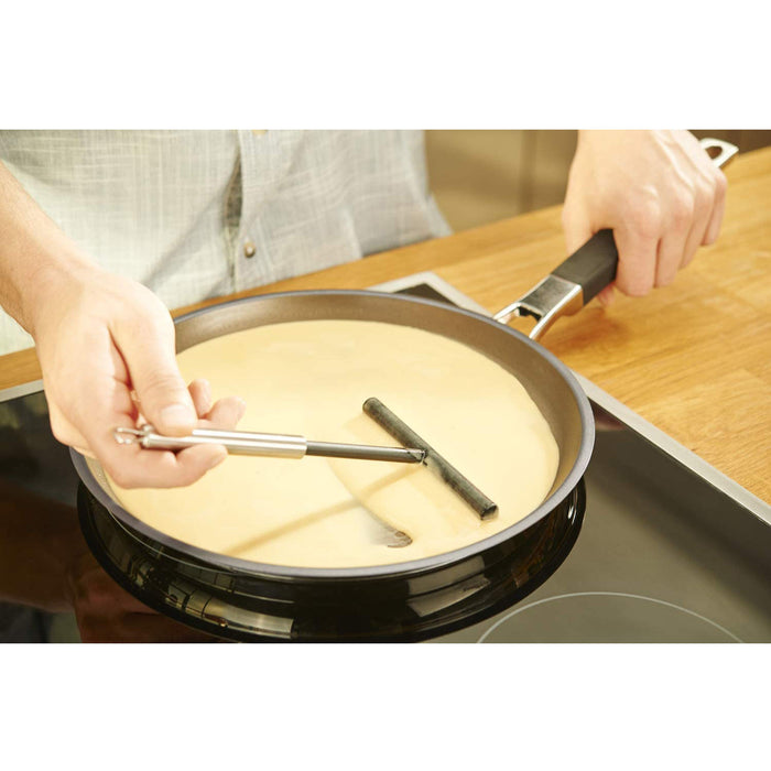 Rosle Stainless Steel Round-Handle Crepes Spreader, 7.1-inch