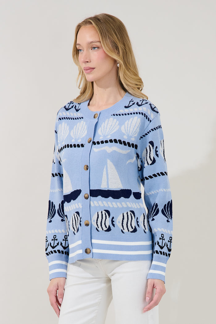 Sail Away Button Down Cardigan