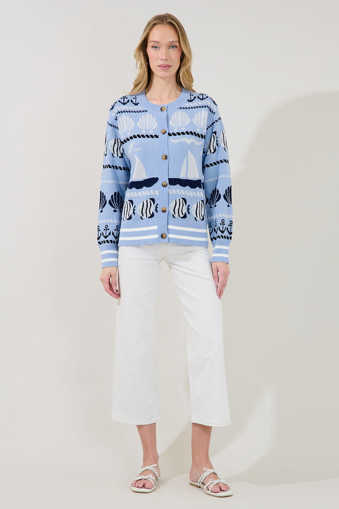 Sail Away Button Down Cardigan