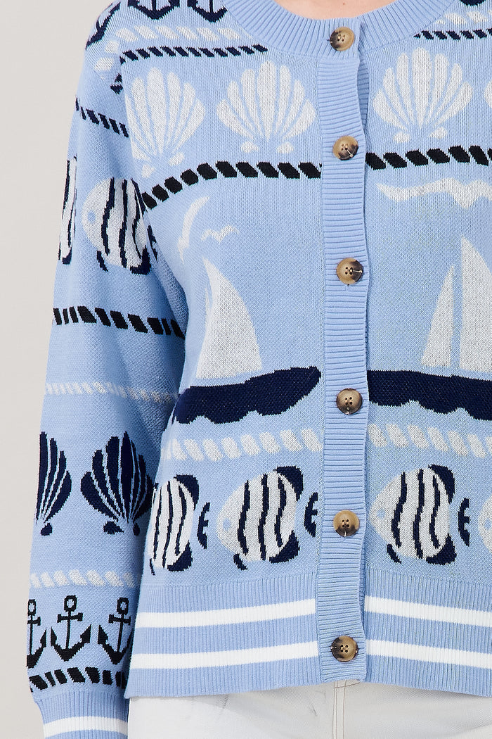 Sail Away Button Down Cardigan