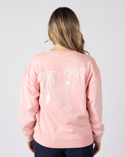 Saltwater Womens Sweatshirt in Pink