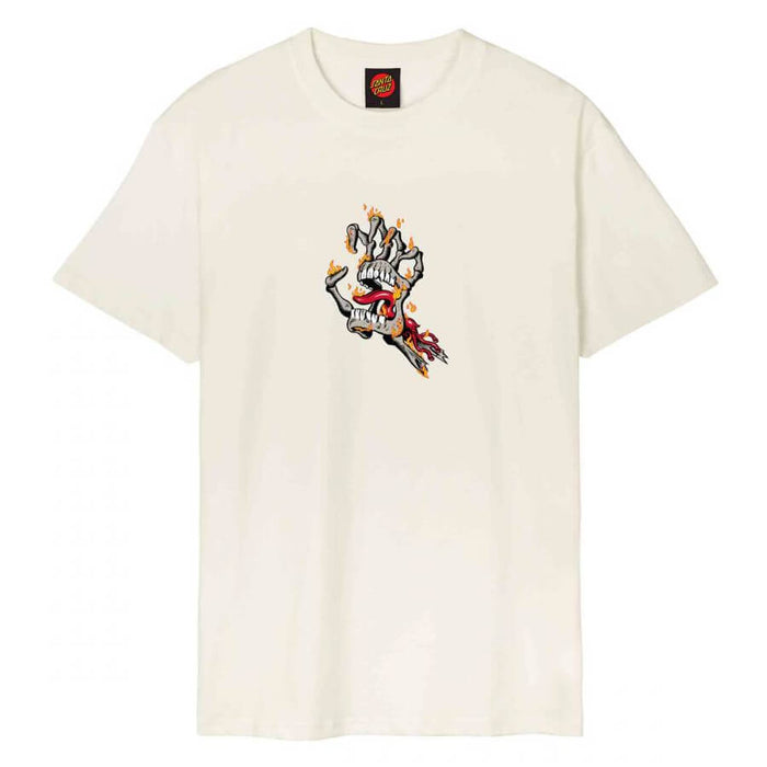 Santa Cruz Burnt Bone Hand T-Shirt Unbleached