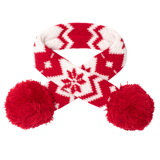 SNOWFLAKE-FAIRISLE-DOG-SCARF
