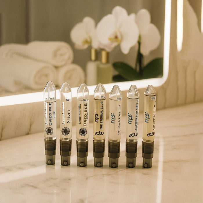 Scent Shot Manhattan Discovery Set of 7 Perfumes for Men | EDP & EDT Fragrance Sampler 35ML