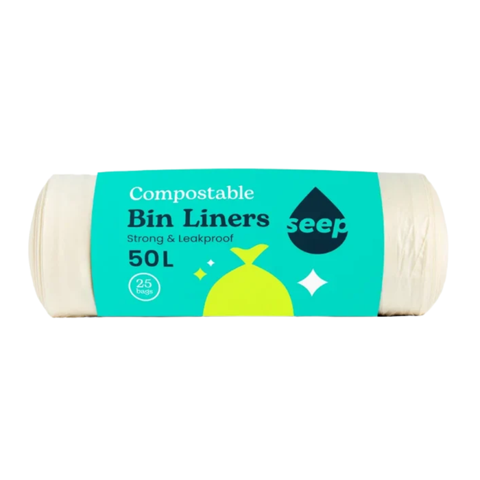Seep 50L Eco Biodegradable Bin Liners 25 Liners