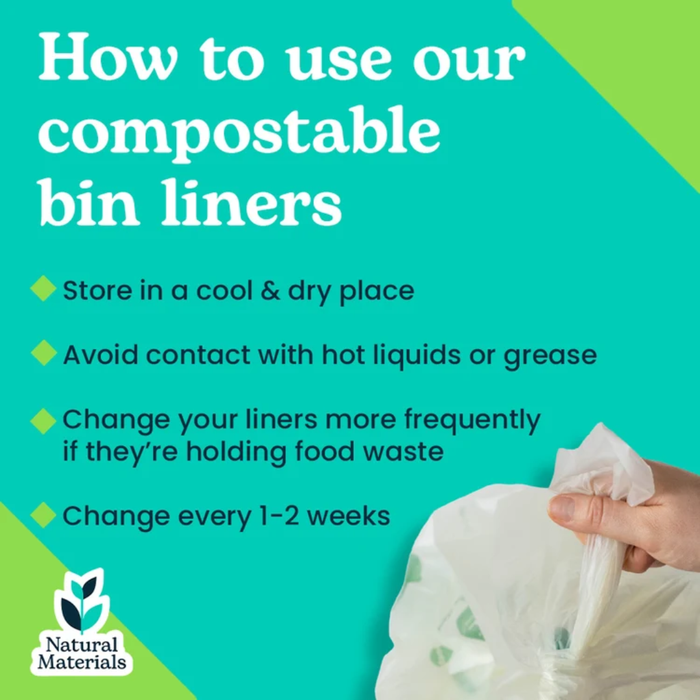 Seep 50L Eco Biodegradable Bin Liners 25 Liners