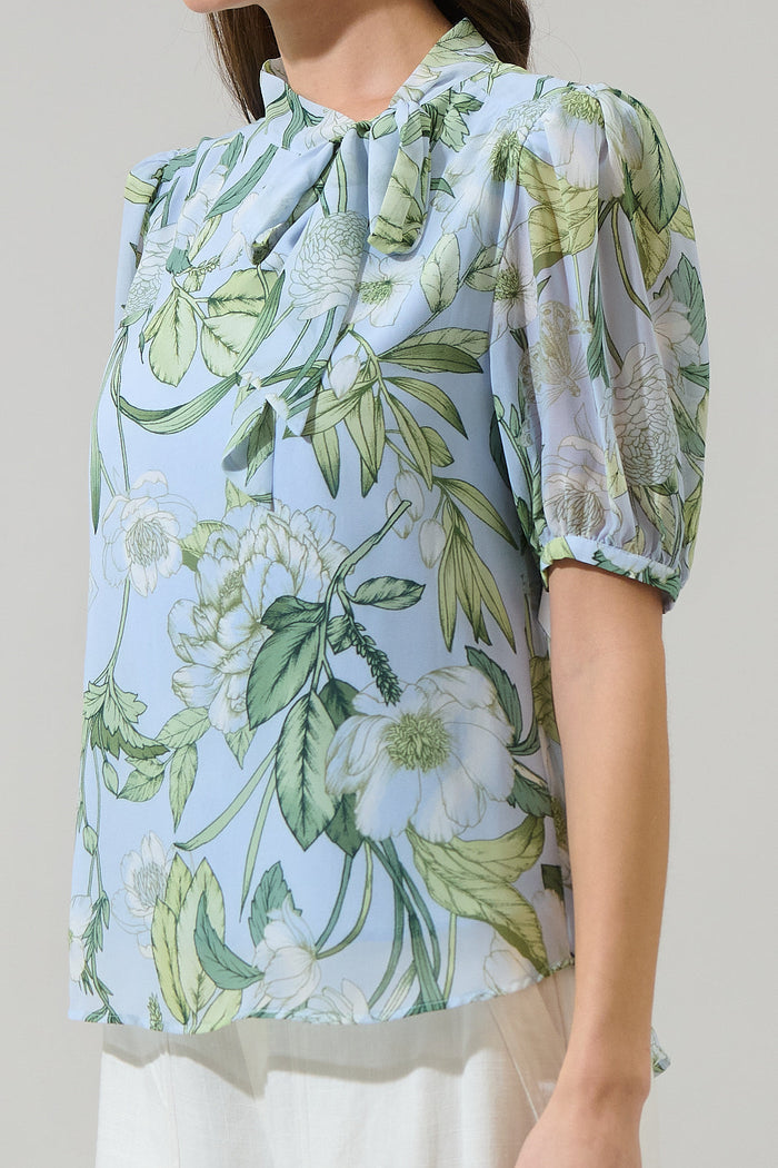 Serenade Bloom Rayna Bow Blouse