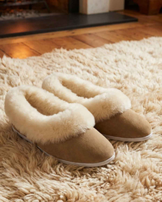 Sheepskin Slippers - Sheepskin - Image 1 - The Classic Boutique