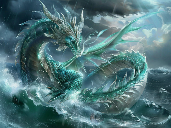 Shimmering Aqua Scales