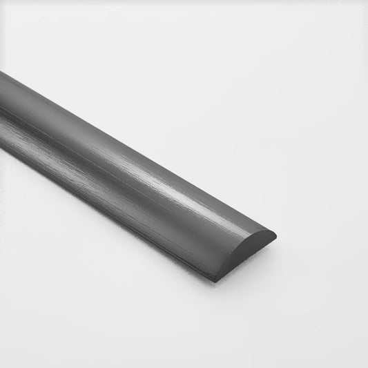SHOWER FLOOR HALF ROUND WATER SEAL BAR - 750MM - BRUSHED GUNMETAL - Image 1