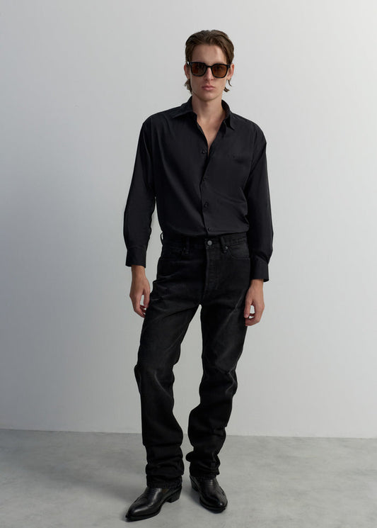 SLIM BLACK WASHED JEANS