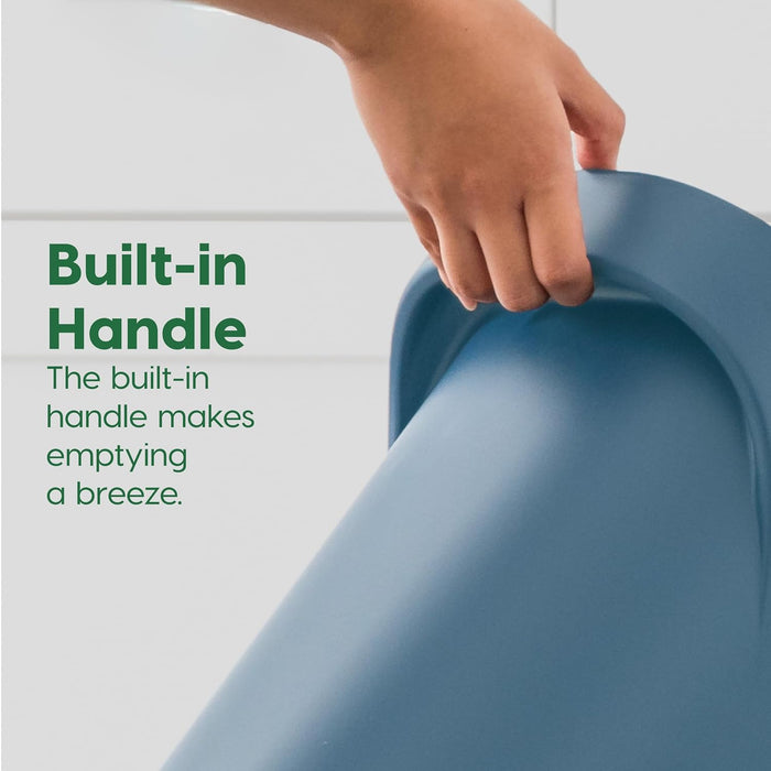 Small Trash Can Wastebasket with Handle, 6 Gallon / 24 Quart, 3-Pack - Eco Friendly - IRIS USA