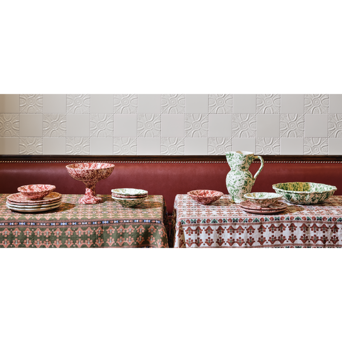Speckled Green & White Platter