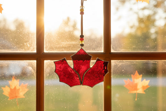 Stained Glass | Maple Leaf - Greenbriar Market + Refillery