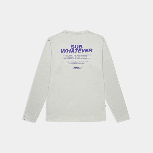 Saysky Statement Pace Long Sleeve Grey 6008 SM20007