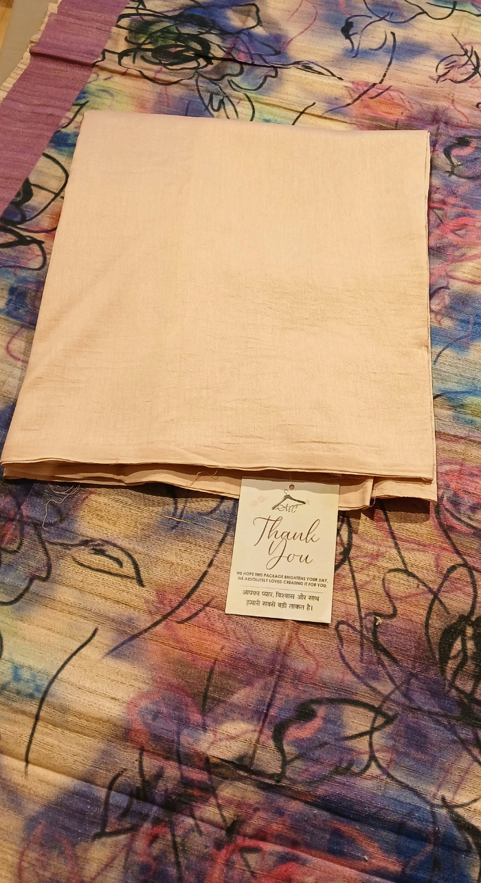 Sunehri Leela Tasar Silk Unstitched Suit