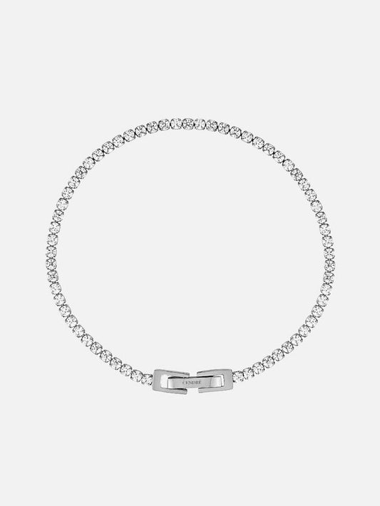 Tabitha Baby Tennis Bracelet - Silver