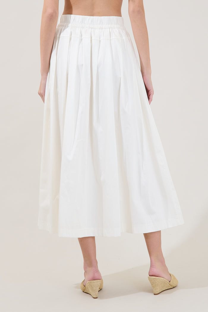 Tara Pleated Midi Skirt