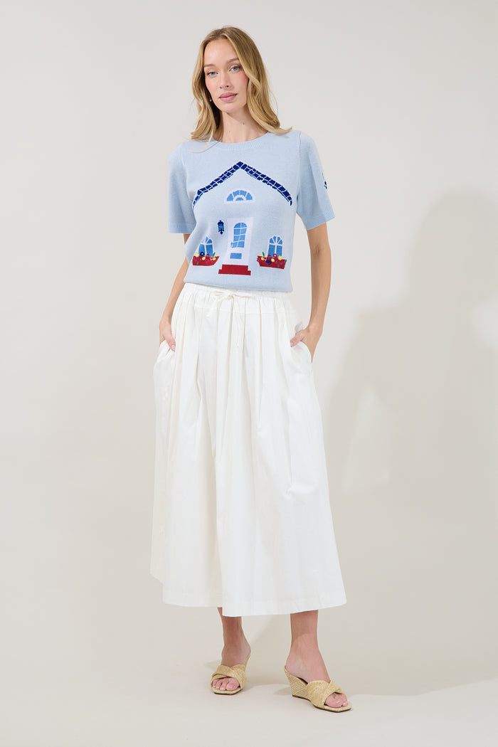Tara Pleated Midi Skirt