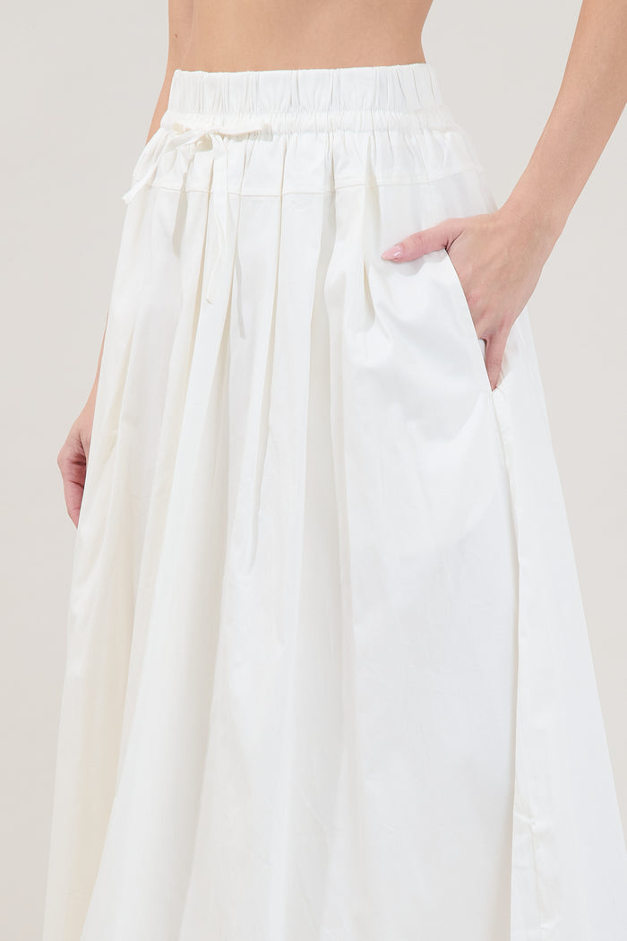 Tara Pleated Midi Skirt