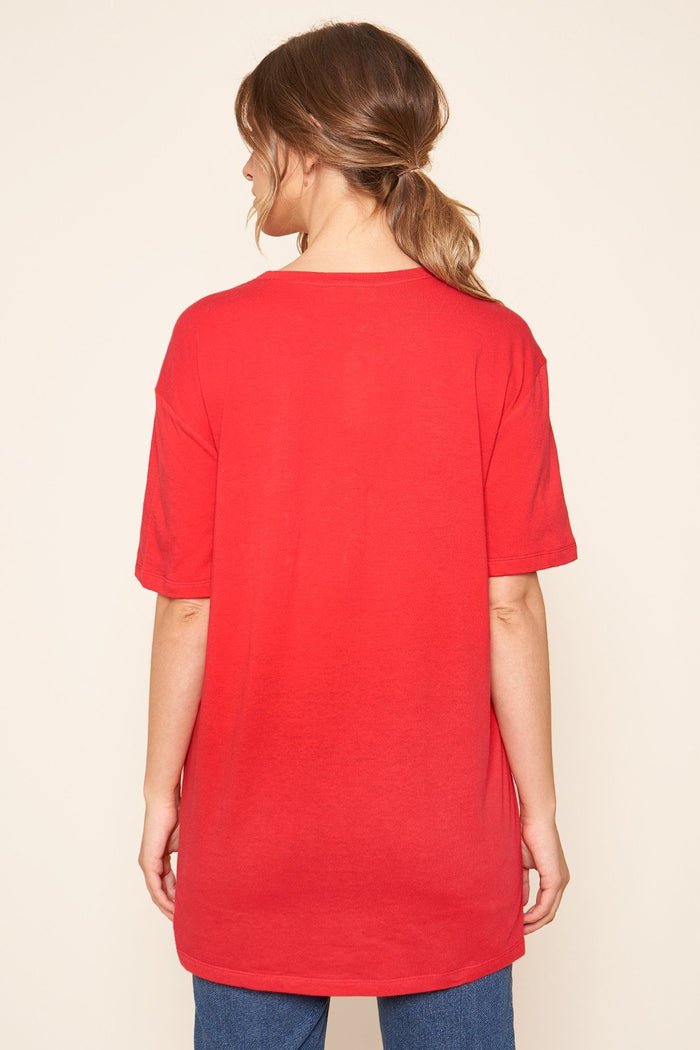 The Boyfriend Cotton Knit T Shirt
