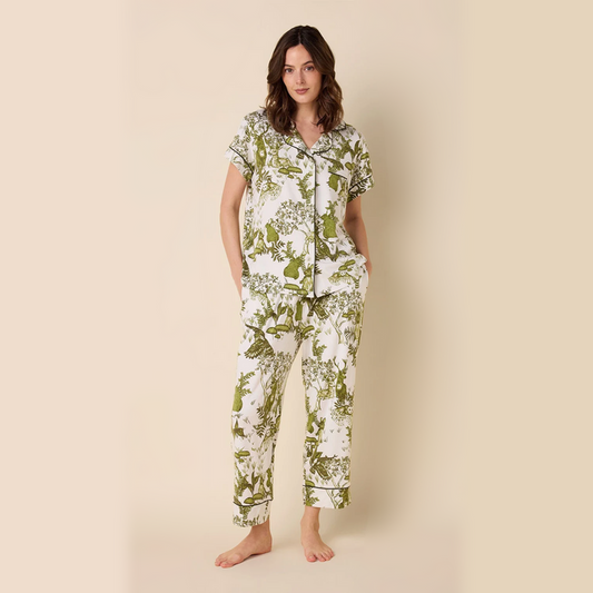 The Cat's Pajamas Pima Knit Capri Set