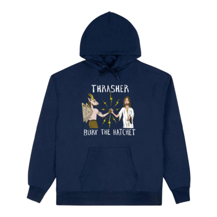 Thrasher X Toy Machine B.T.H Hoodie Navy