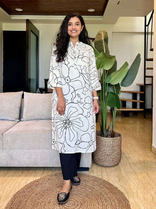 Tisca Line Printed Kurta