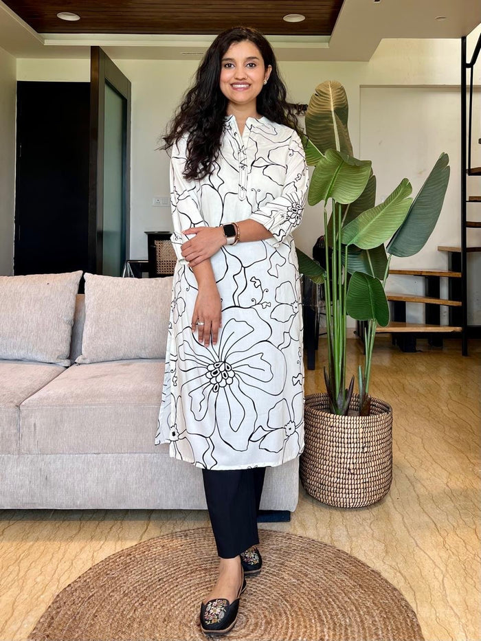 Tisca Line Printed Kurta