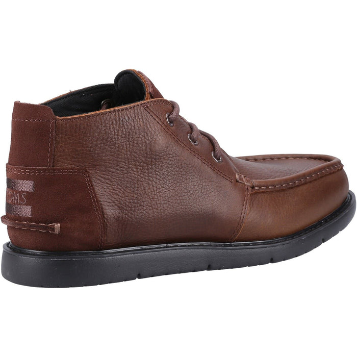 TOMS Navi Moc Chukka Leather Men's Brown Ankle Boots