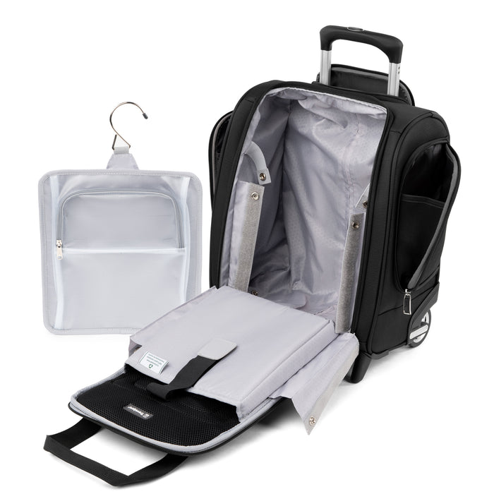 Travelpro Maxlite 5 Carry-On Rolling Underseat Bag Black with interior lining