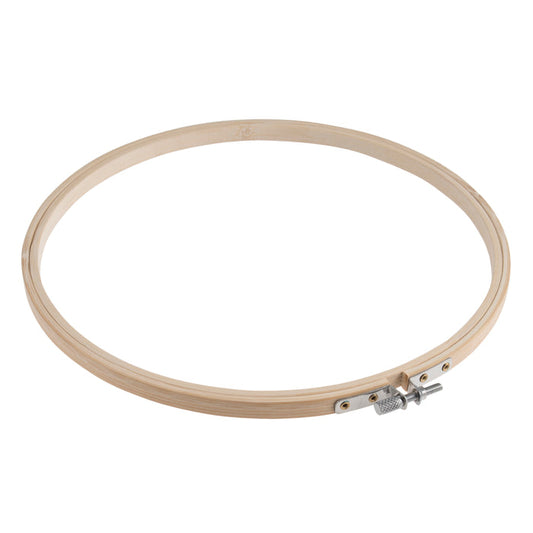 Trimits Embroidery Hoop Bamboo: 22.9cm or 9in - Embroider Hoops
