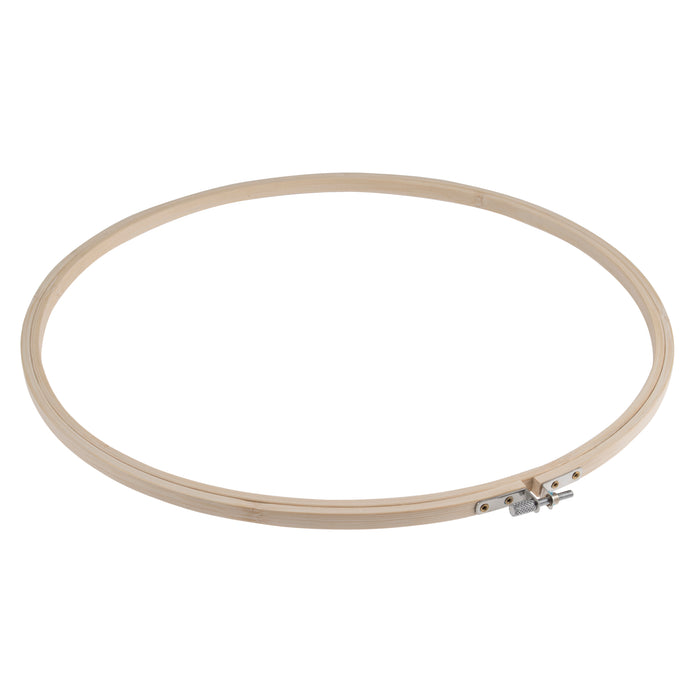 Trimits Embroidery Hoop Bamboo: 35.6cm or 14in - Embroider Hoops