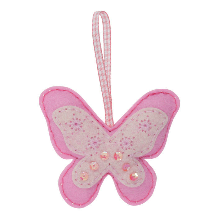 Trimits Felt Decoration Kit Butterfly, 2x6x13cm, Includes Pre-Cut Felt, Stuffing, Beads, Thread, and Instructions
