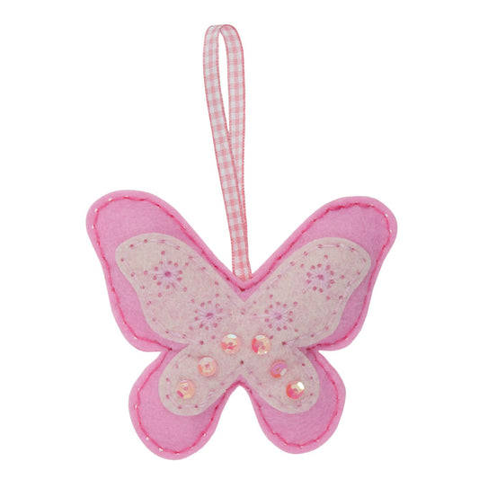 Trimits Felt Decoration Kit Butterfly, 2x6x13cm, Includes Pre-Cut Felt, Stuffing, Beads, Thread, and Instructions