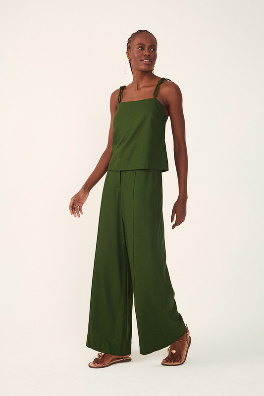 Tucks Linen Pants_2