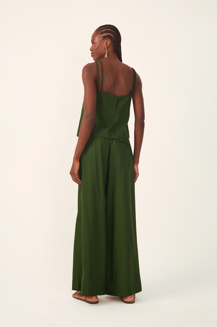 Tucks Linen Pants_5
