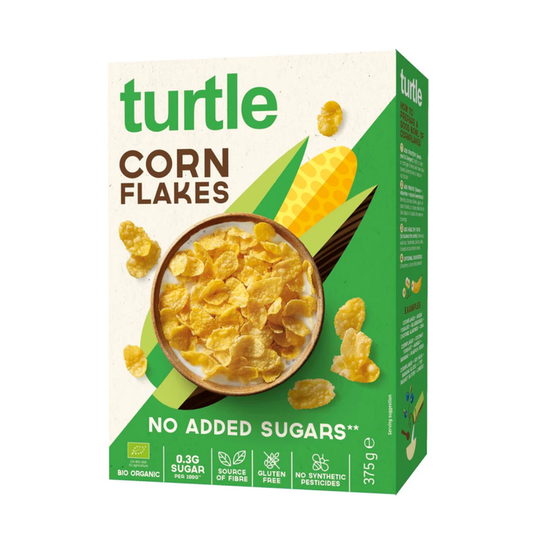Turtle Organic Corn Flakes No Added Sugar 375g