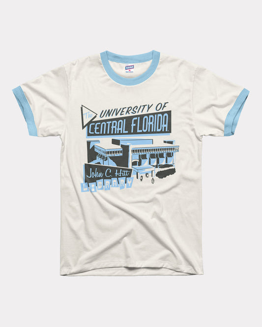 UCF John C. Hitt Library White & Powder Unisex Ringer