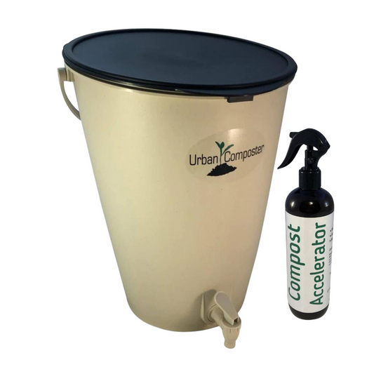 Go-For-Zero-Australia-Urban-Composter-Australia-15-Litre-Composter-Bin-And-Spray-Pack-Black