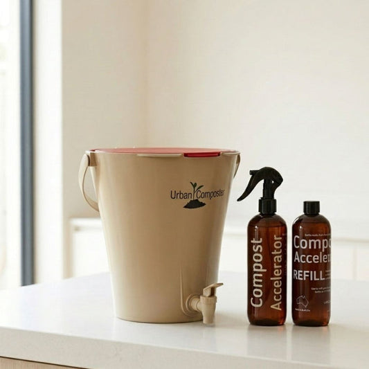 Go-For-Zero-Australia-Urban-Composter-Australia-Starter-Pack-With-Refill-Red-Lid-Styled