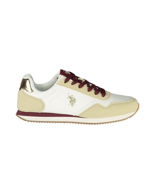 U.S. POLO ASSN. White Polyurethane Women's Sneaker