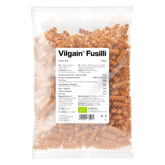 Vilgain Organic Yellow Pea Fusilli 250g