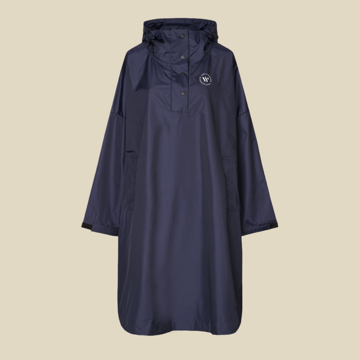 wellington international rain poncho in navy